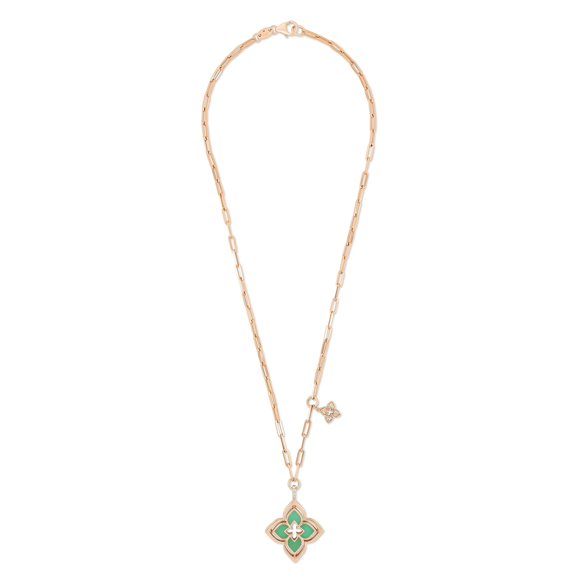 VENETIAN PRINCESS COLLAR WITH DIAMONDS AND CHRYSOPRASE - Image 4