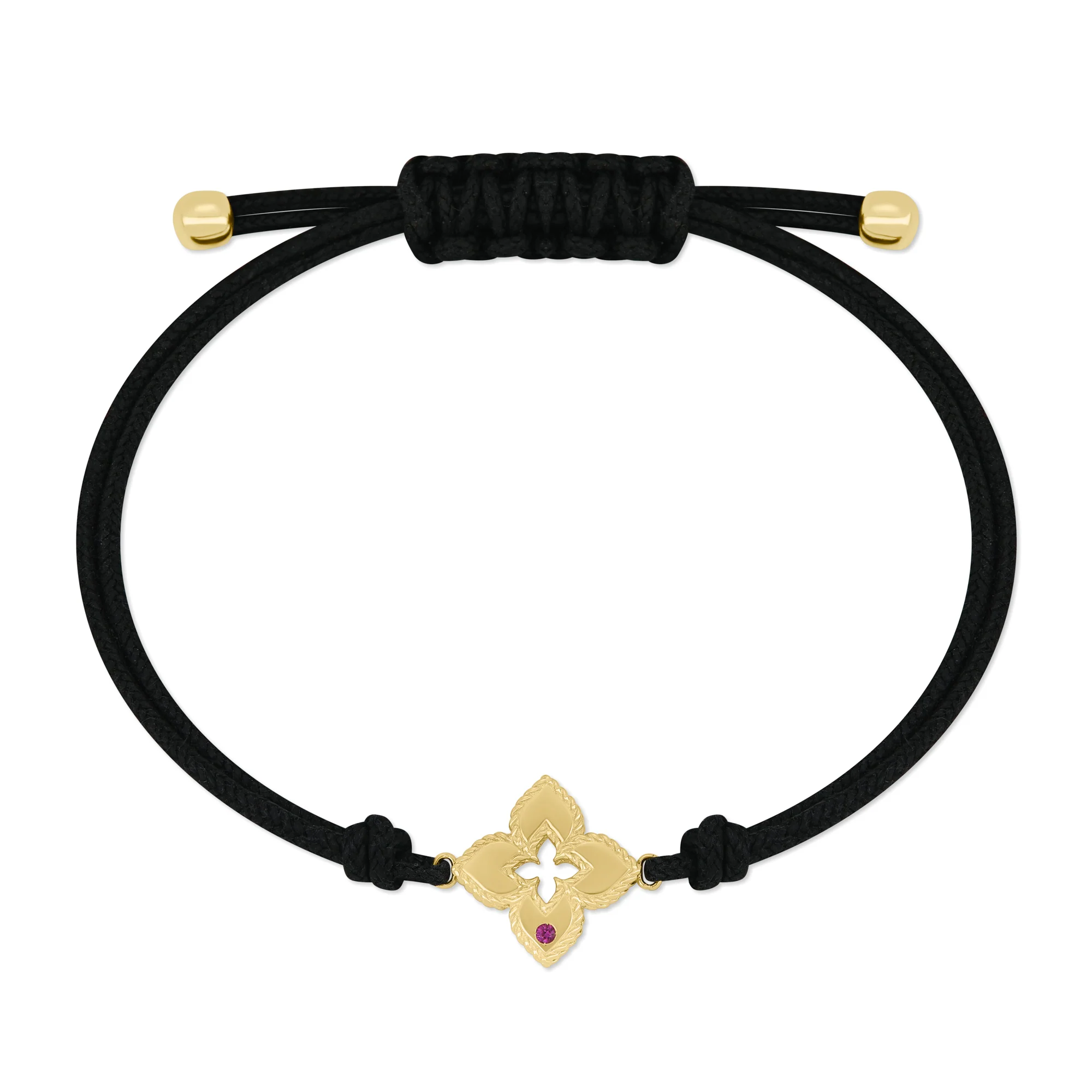 VENETIAN PRINCESS COTTON SILK BRACELET WITH DIAMONDS - Image 4